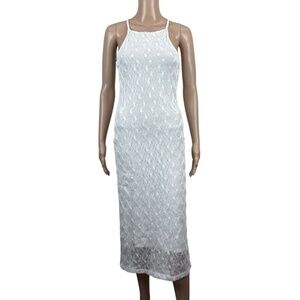 Sanctuary Crochet Into The Night Midi Dress White XS